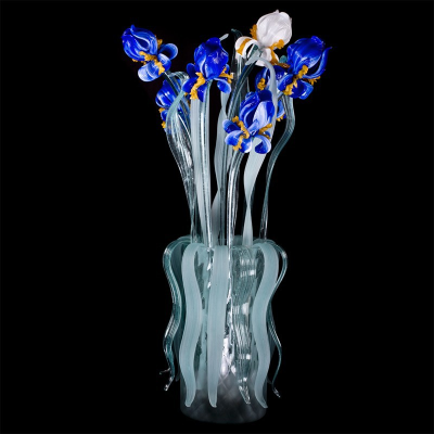 Lampada da tavolo-Vaso Bouquet Iris