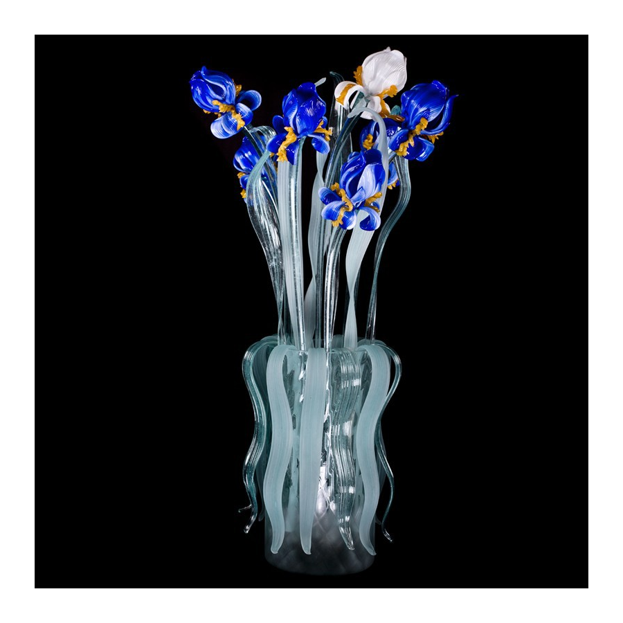 Lampada da tavolo-Vaso Bouquet Iris