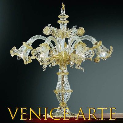 Flambeaux en cristal de Murano Giudecca