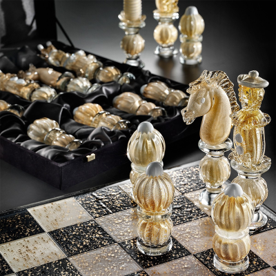 Echecs en verre de Murano  - 2