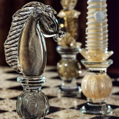 Schach aus Murano-Glas  - 4