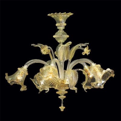 Lampadario in vetro di Murano