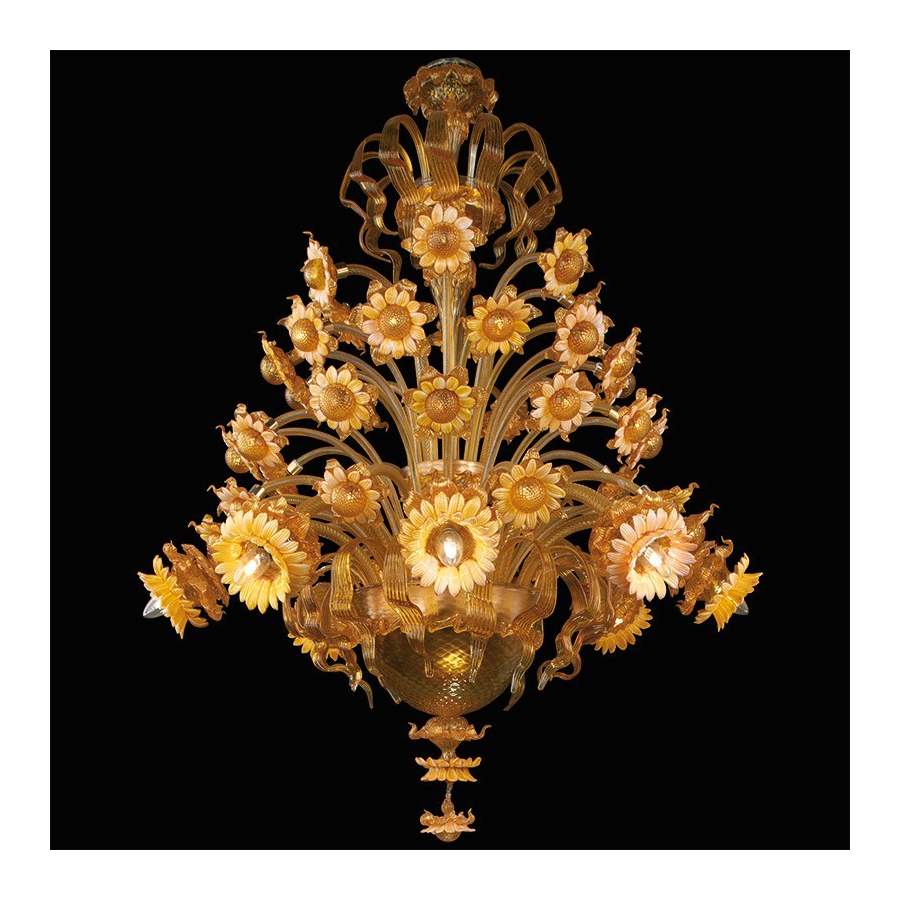 Lampadario in vetro di Murano