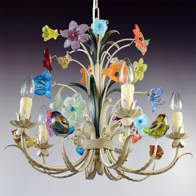 Birds - Lustre en verre de Murano