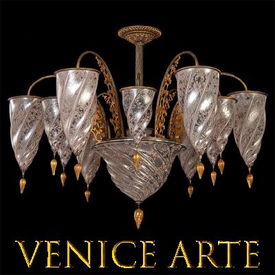 Medina - Murano glass chandelier