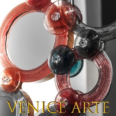 Dante - Espejo veneciano con círculos  - 2
