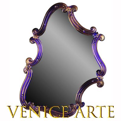 Sghembo Blue - Miroir vénitien