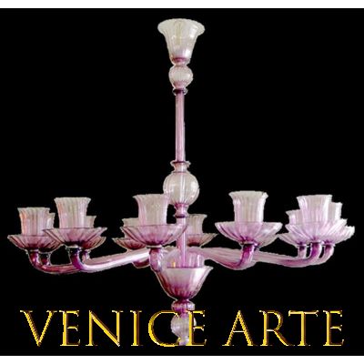 Wine cups - Murano glass chandelier